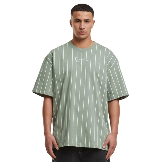 Karl Kani Ανδρική κοντομάνικη μπλούζα Small Signature Essential Pinstripe Tee
